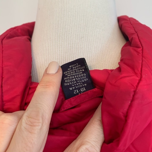 LANDS END - pink down puffer - MEDIUM - Picture 7 of 7